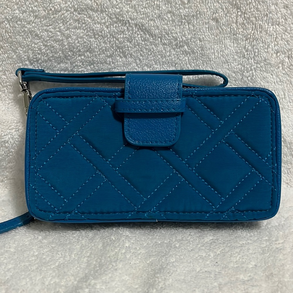 Vera Bradley Blue Aster wallet/wristlet